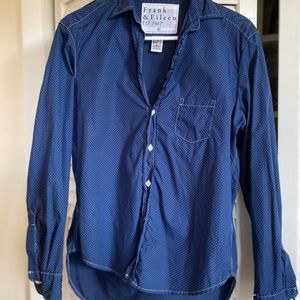 Frank & Eileen Navy Button Down